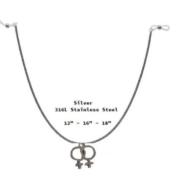 Silver ~ Lesbian Non- Piercing Chain Nipple Ring / Bar / Shield ~ Adjustable - Picture 1 of 4